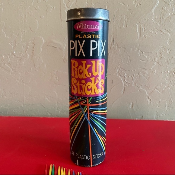 Vintage 1968 Plastic Pix Pix Pick Up Sticks Game Western Publishing * COMPLETE - Picture 3 of 6